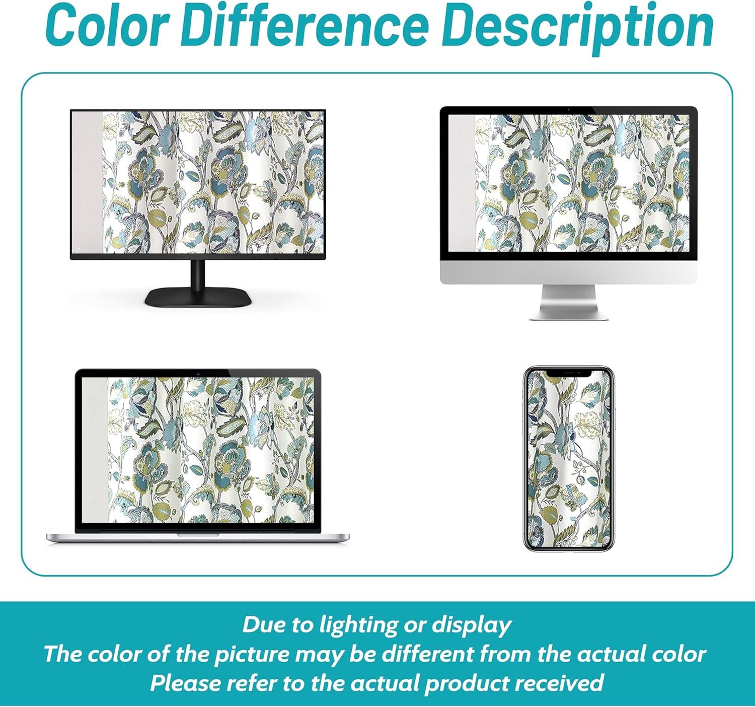imageDriftAway Layla Classic America Style Thermal Insulated Lined Blackout Door Panel Curtain Adjustable Tieback Single 52 Inch by 72 Inch Plus 15 Inch Header Teal Gray1