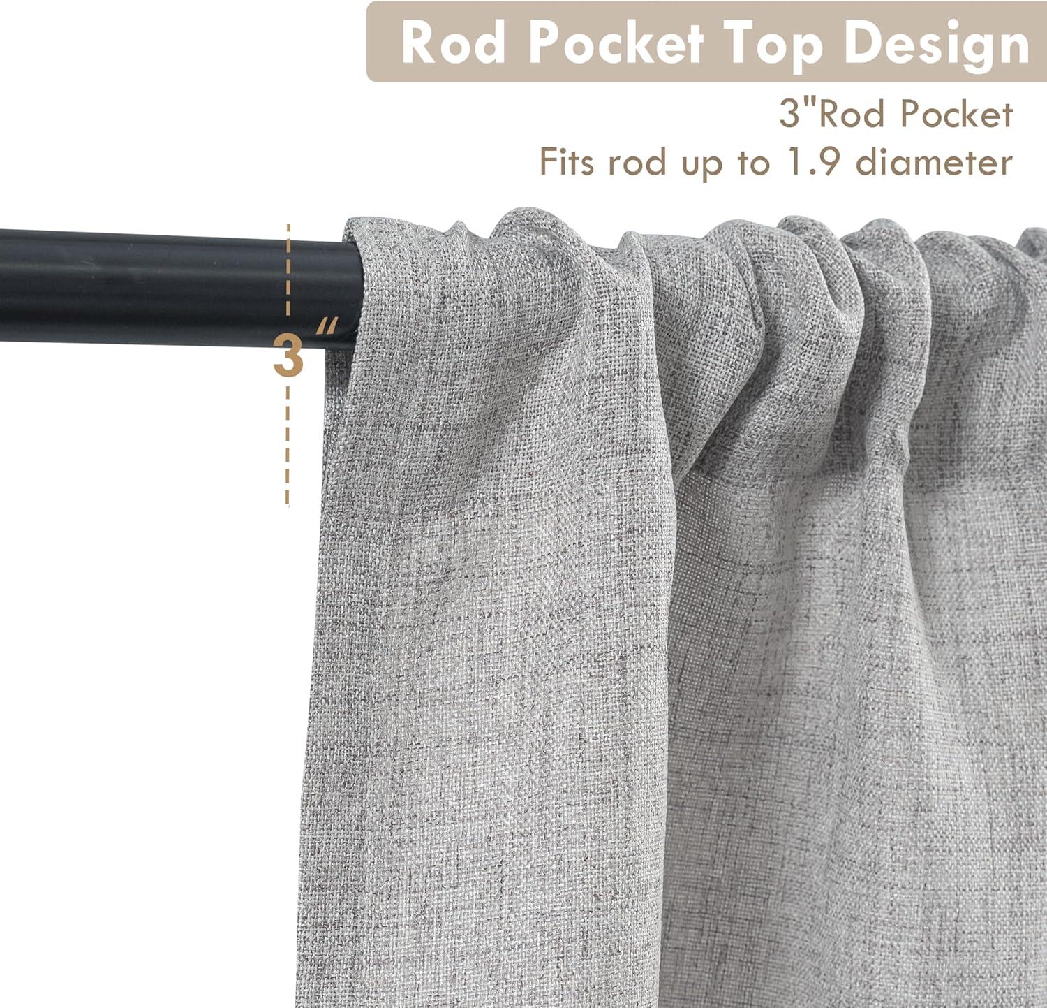 imageDriftAway Linen Textured Curtain Valances for Windows Bathroom Bedroom Living Room Kitchen Windows Basement Blinds Rod Pocket Semi Sheer 52quotx14quot Plus 175 Inches Header 1 Panel Trellis RedGrey