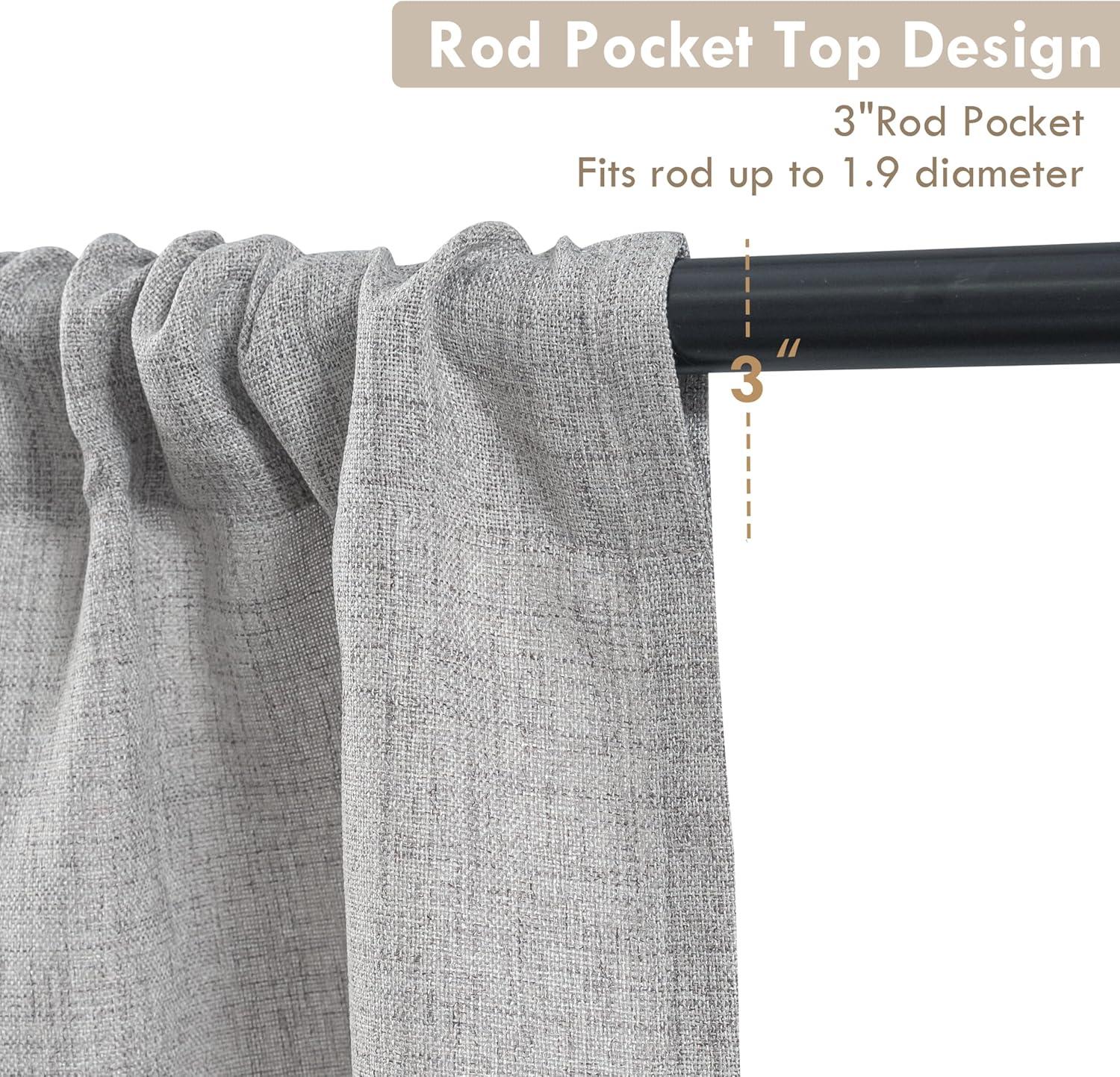 imageDriftAway Linen Textured Curtain Valances for Windows Bathroom Bedroom Living Room Kitchen Windows Basement Blinds Rod Pocket Semi Sheer 52quotx14quot Plus 175 Inches Header 1 Panel Trellis RedGrey