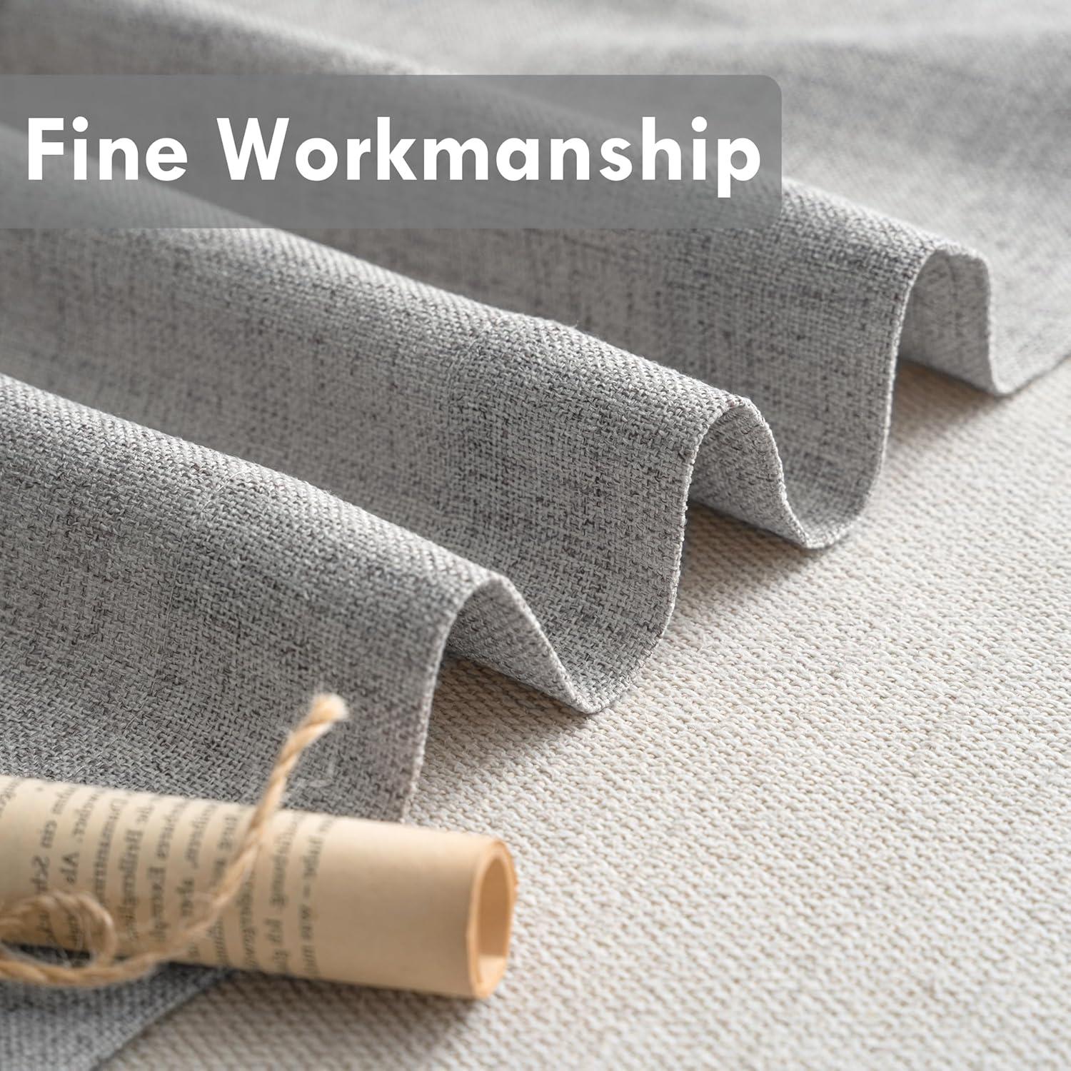 imageDriftAway Linen Textured Curtain Valances for Windows Bathroom Bedroom Living Room Kitchen Windows Basement Blinds Rod Pocket Semi Sheer 52quotx14quot Plus 175 Inches Header 1 Panel Trellis RedGrey