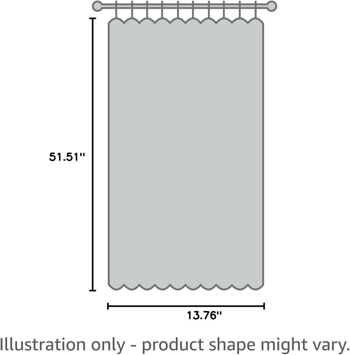 imageDriftAway Raymond Geometric Triangle Trellis Pattern Lined Thermal Insulated Energy Saving Window Curtain Valance for Living Room 2 Layers 52 Inch by 18 Inch Plus 2 Inch Header Gray and WhiteGrey