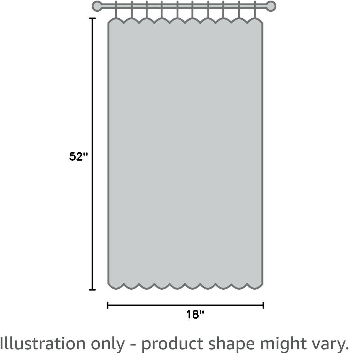 imageDriftAway Raymond Geometric Triangle Trellis Pattern Lined Thermal Insulated Energy Saving Window Curtain Valance for Living Room 2 Layers 52 Inch by 18 Inch Plus 2 Inch Header Gray and WhiteGrey